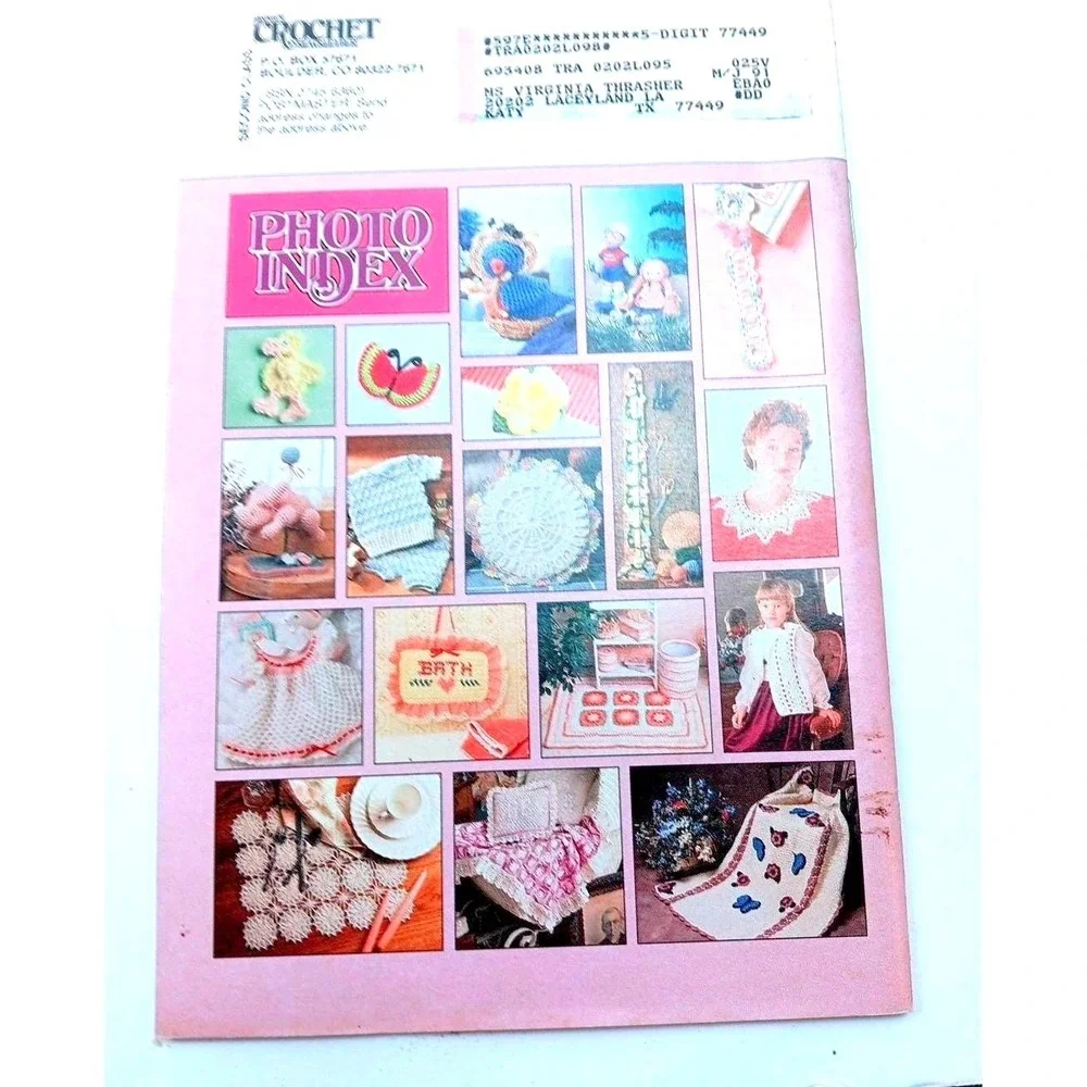 Lot of 6 Annies Crochet Newsletter Mags 1988.89, 90.Knit Crochet/Sewing/Patterns